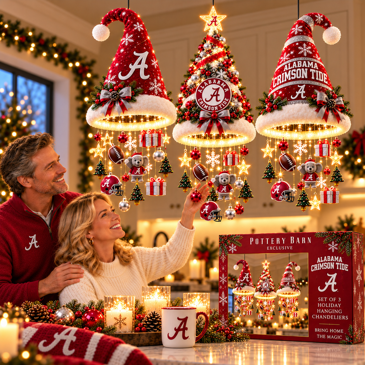 ACT Premium Christmas Hanging Chandelier Set BMD