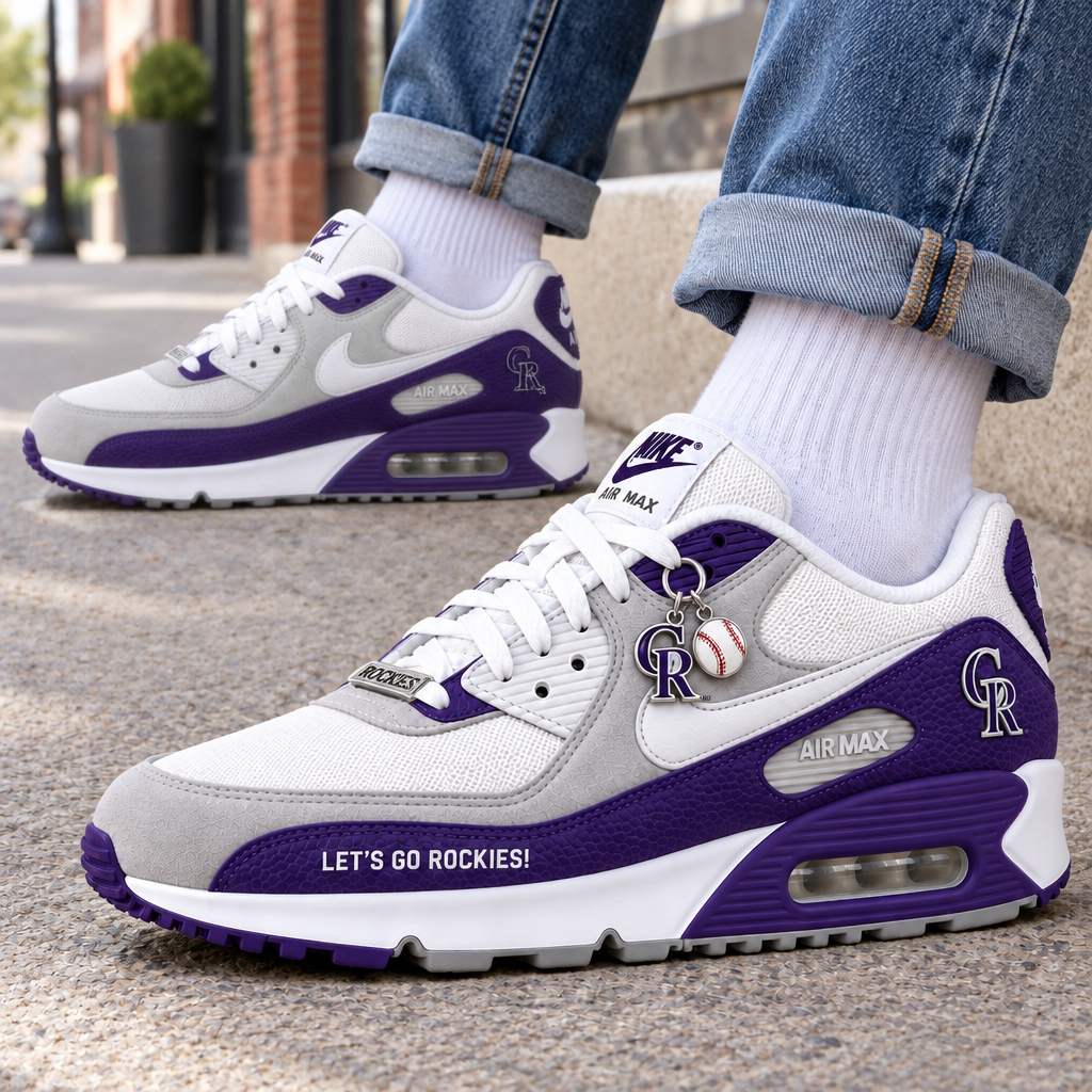 Colorado Rockies Premium Low-Top Sneakers