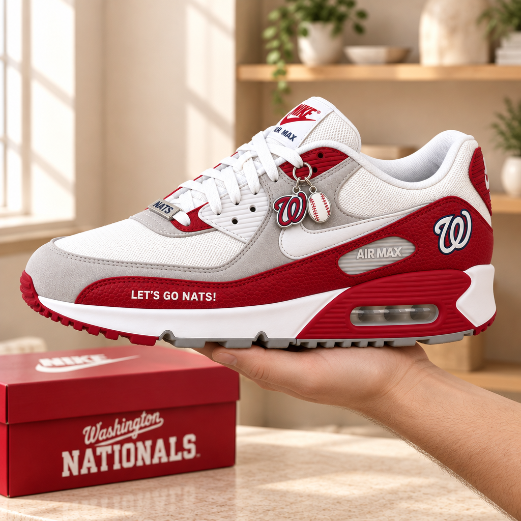 Washington Nationals Premium Low-Top Sneakers