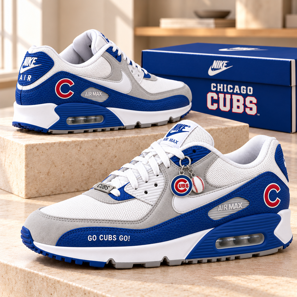 Chicago Cubs Premium Low-Top Sneakers