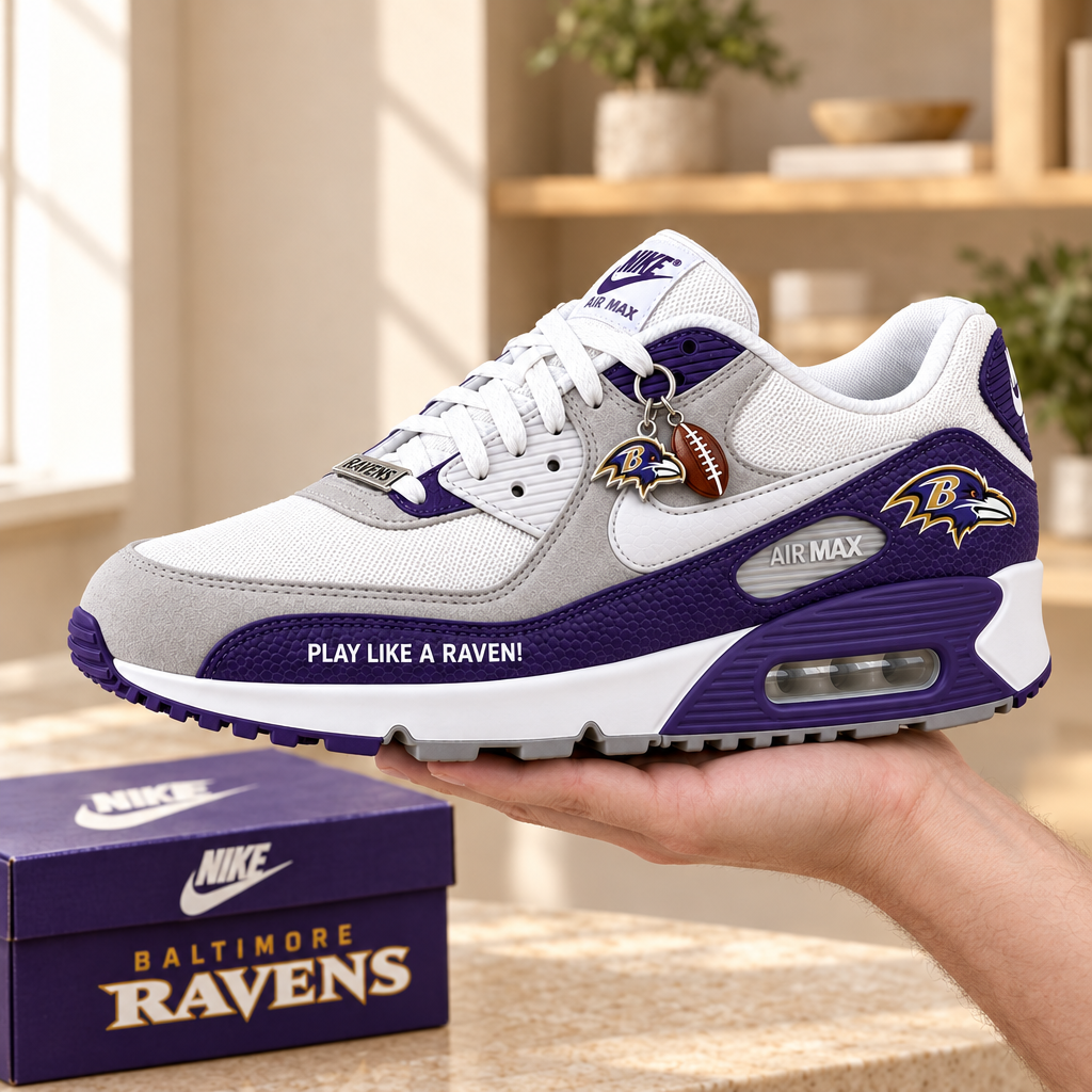 Baltimore Ravens Premium Low-Top Sneakers