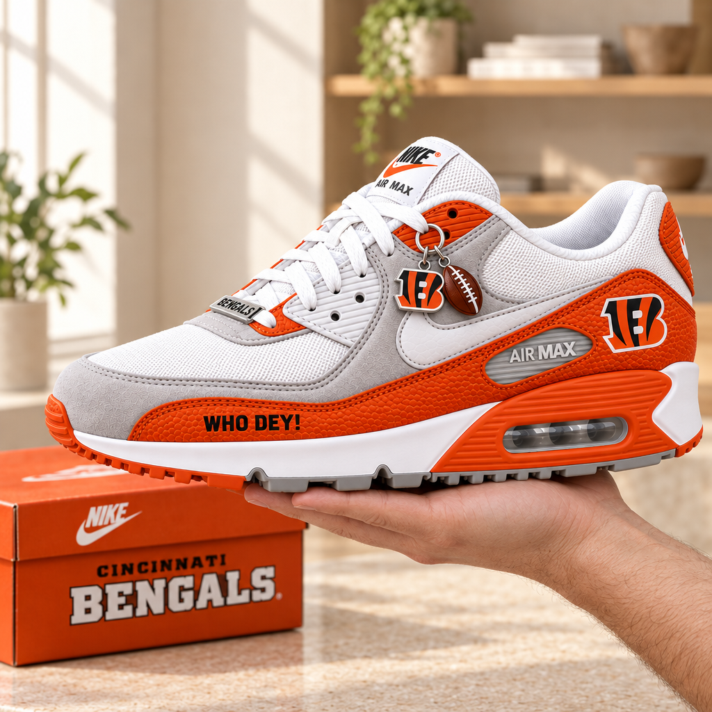 Cincinnati Bengals Premium Low-Top Sneakers