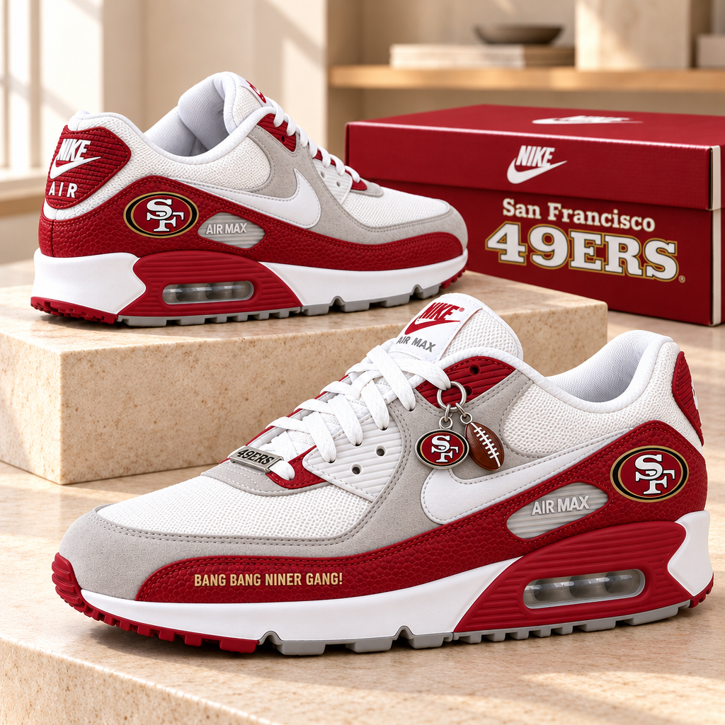 San Francisco 49ers Premium Low-Top Sneakers