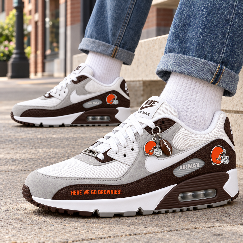Cleveland Browns Premium Low-Top Sneakers