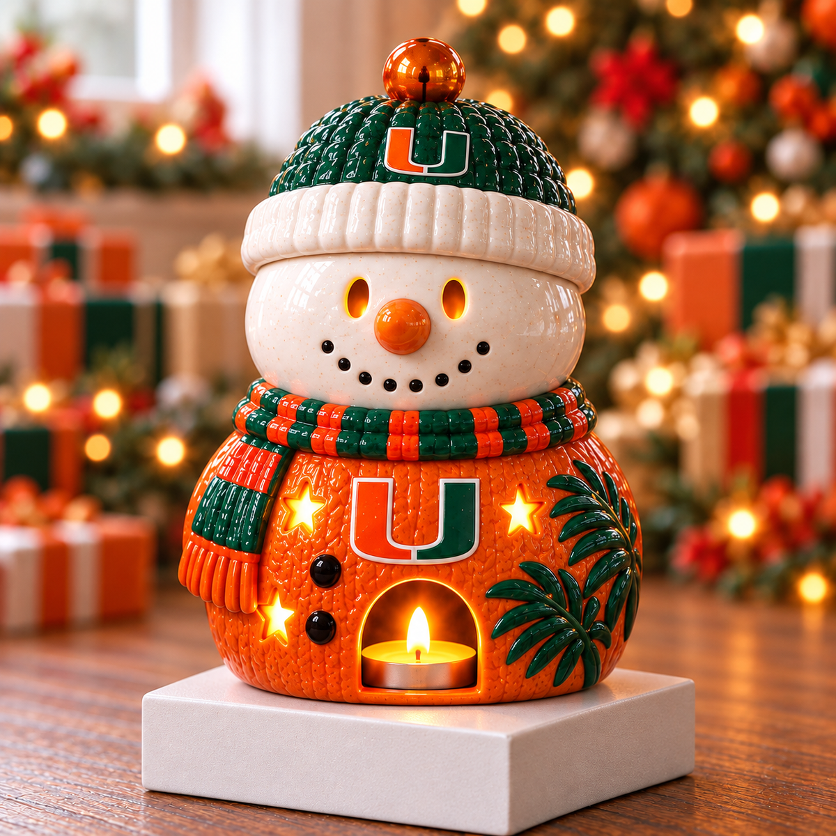 MHC CHRISTMAS CERAMIC CANDLE HOLDER HQH 1