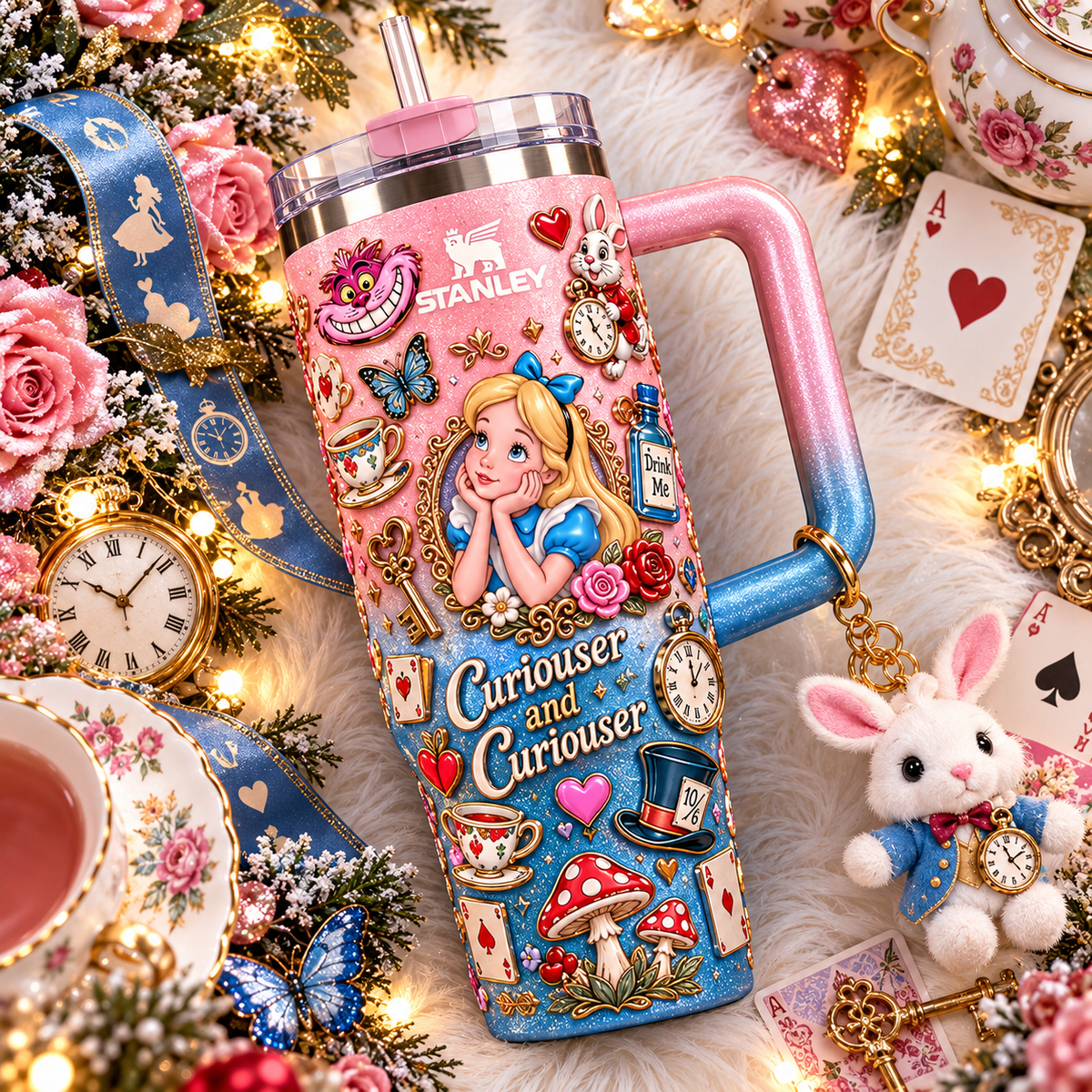 ALW 40oz 3D Embossed Glitter Tumbler Collector Edition TTNL
