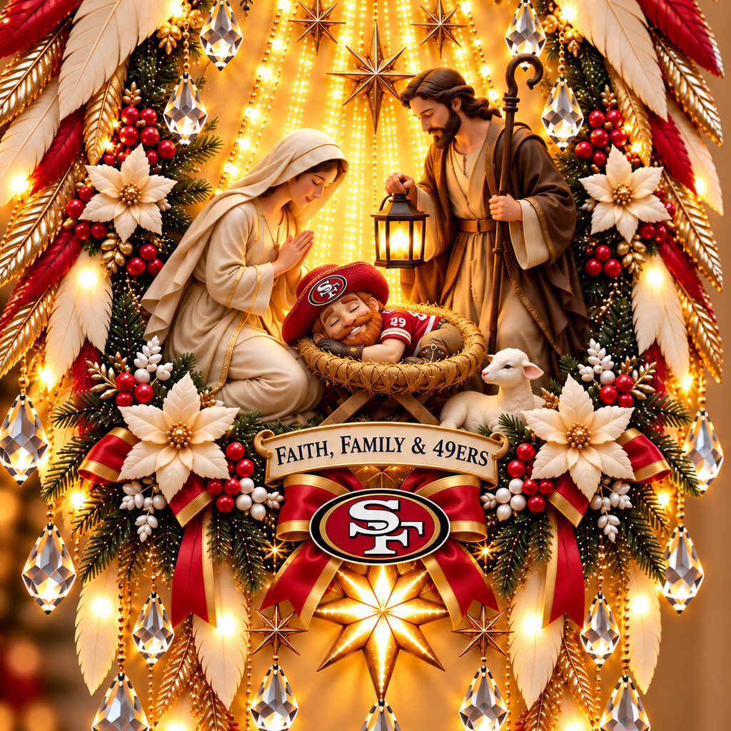 SF49 Illuminated Christmas Nativity Angel Wings PNPA