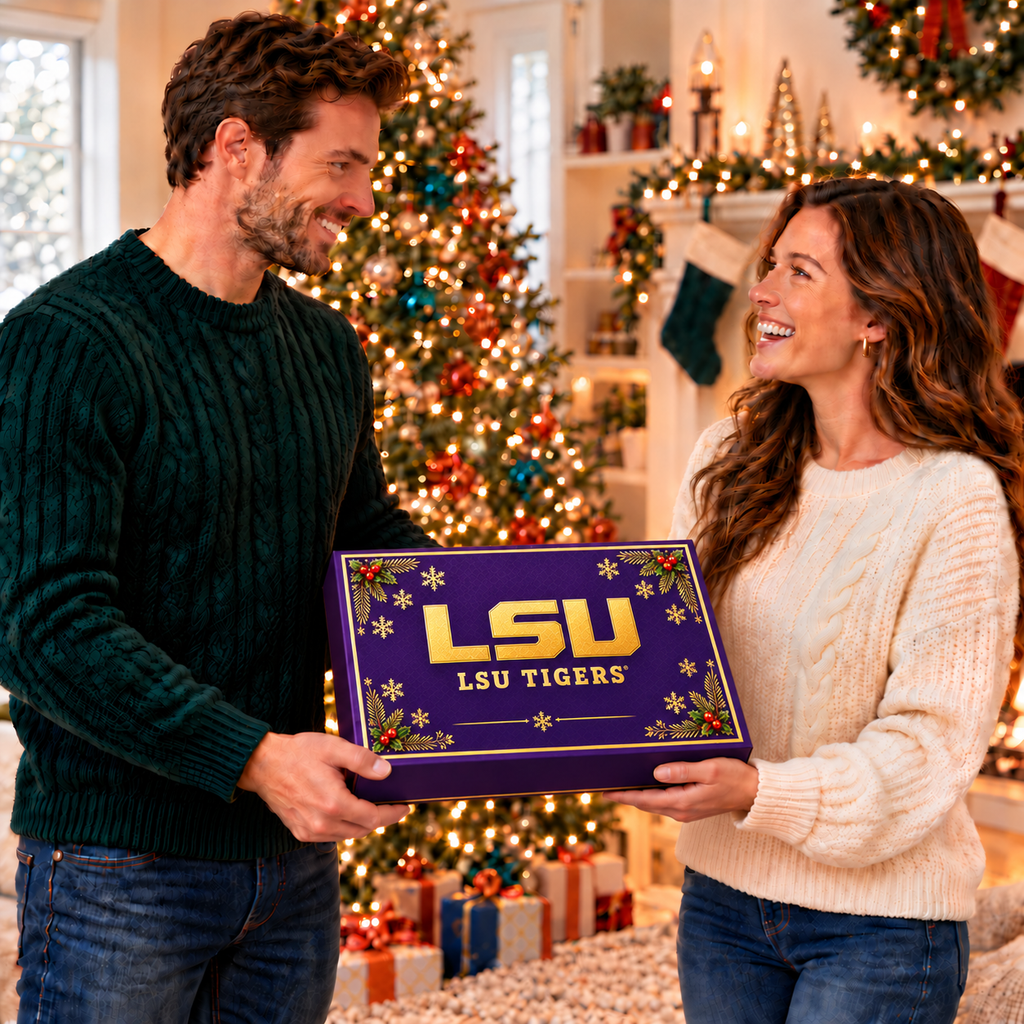 Premium LSU Christmas Bell Ornament TTMH