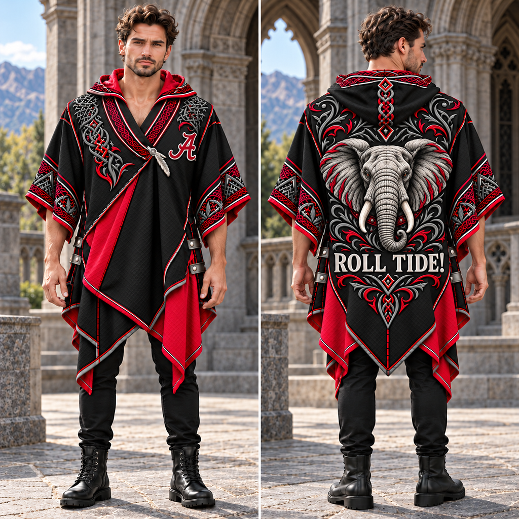 ACT Gothic Viking Hooded Poncho PNPA