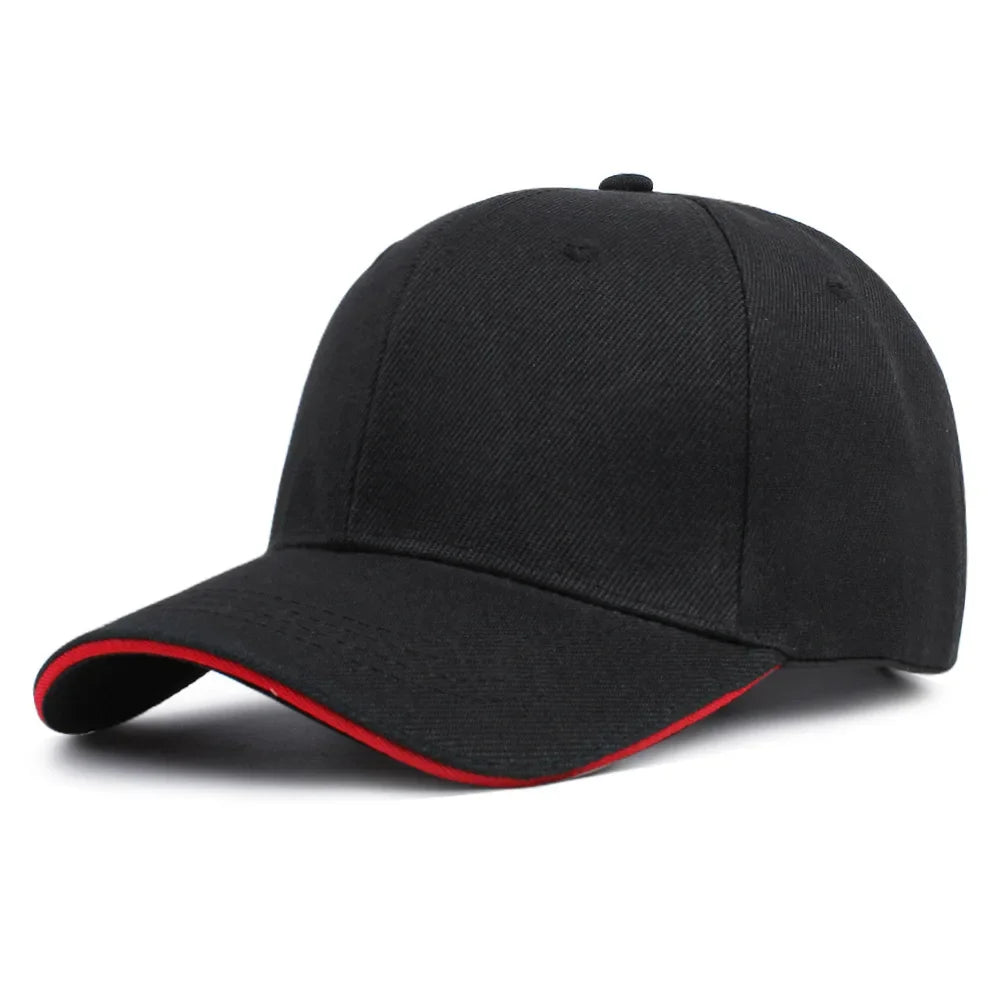 Customized Printed Logo Sandwich Polyester Cotton Baseball Cap Sun Protection Hat Casual And Versatile Suitable Men And Women