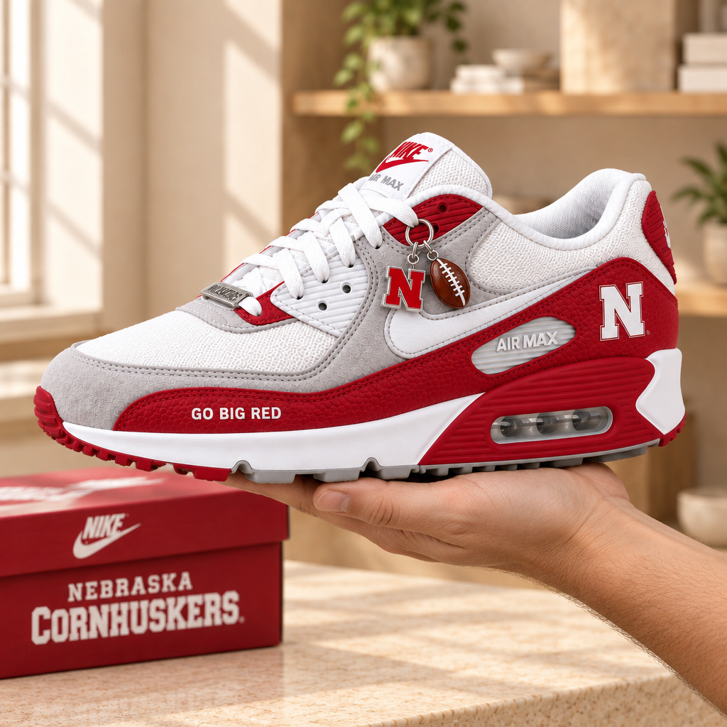 Nebraska Cornhuskers Premium Low-Top Sneakers