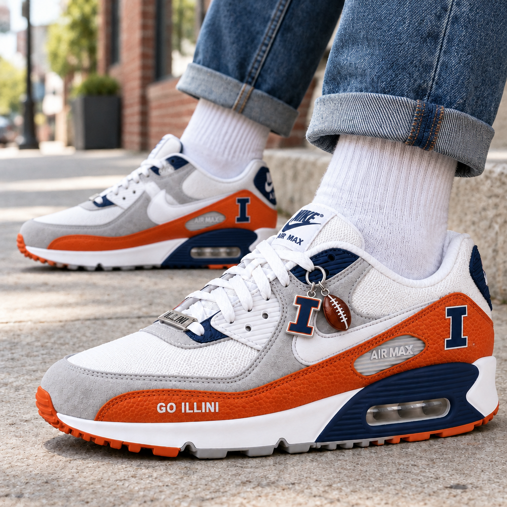 Illinois Fighting Illini Premium Low-Top Sneakers