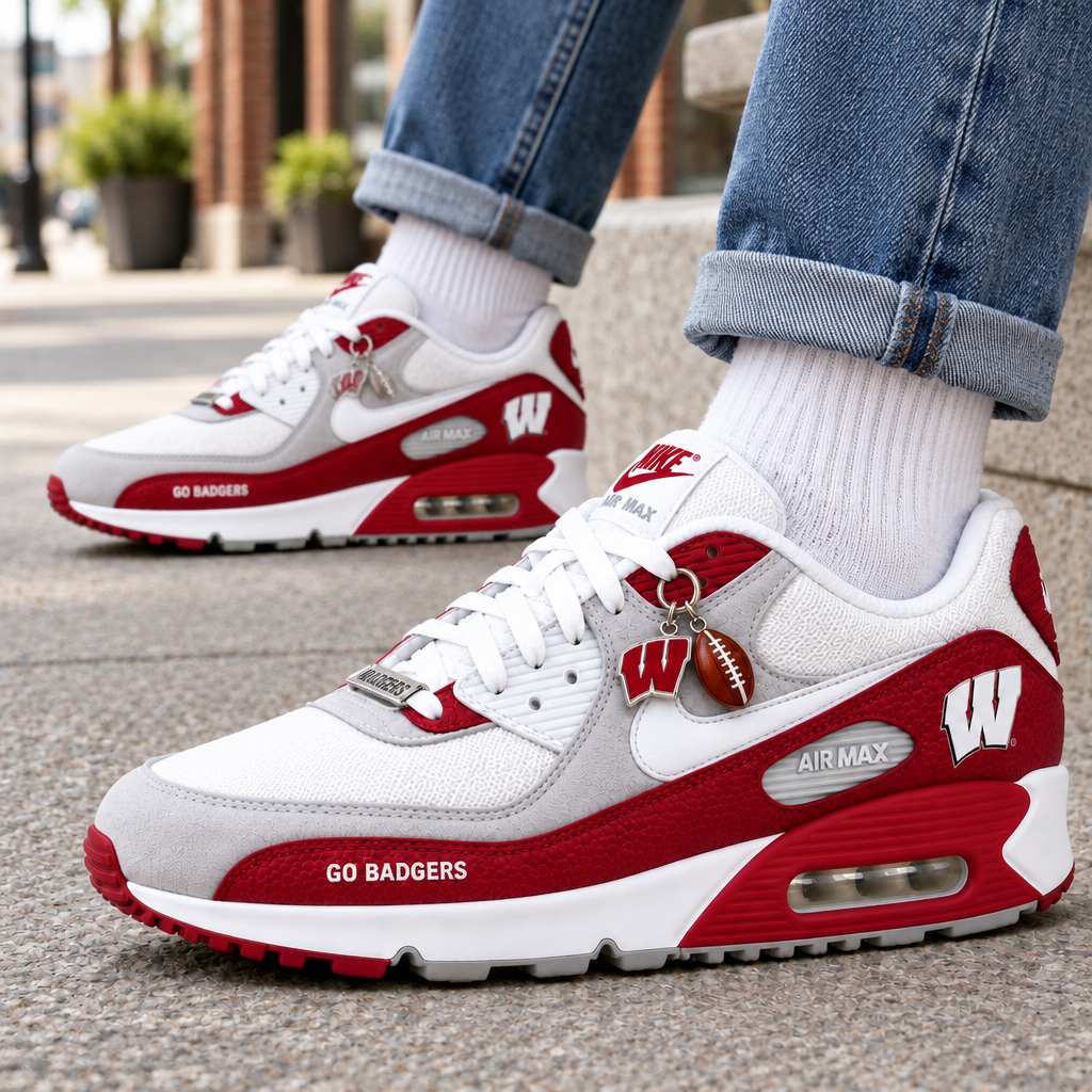 Wisconsin Badgers Premium Low-Top Sneakers