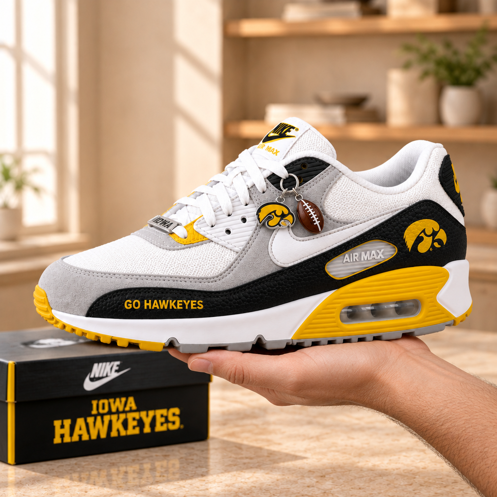 Iowa Hawkeyes Premium Low-Top Sneakers
