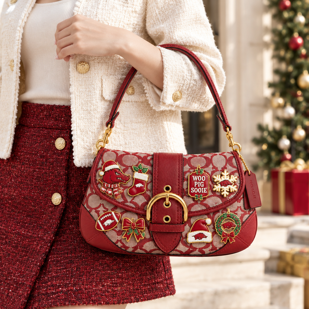 Arkansas Razorbacks Soho Bag With Charm