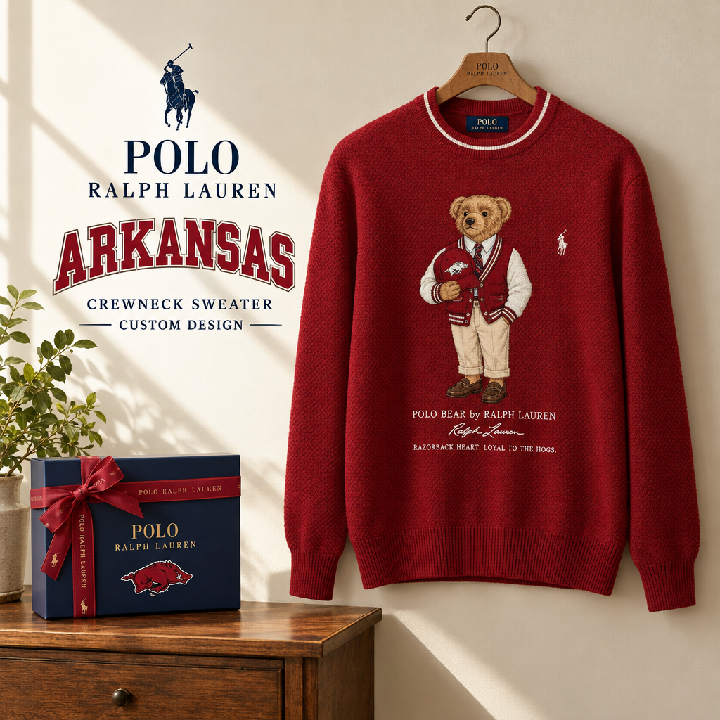 Arkansas Razorbacks Premium Crewneck Sweater